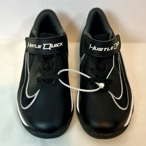 Kids Nike Team Hustle Black High Top Basketball Shoes / Size 11 C